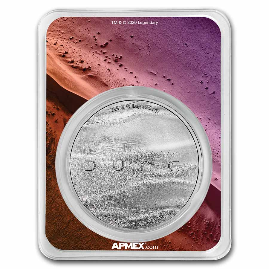 2021年  DUNE/デューン 砂の惑星　円形銀貨 1OZ TEP DUNE® Sand Worm 1 oz Silver (Colorized w/TEP) | eBay